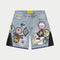 GODSPEED Patchwork Denim Shorts Mens Apparel